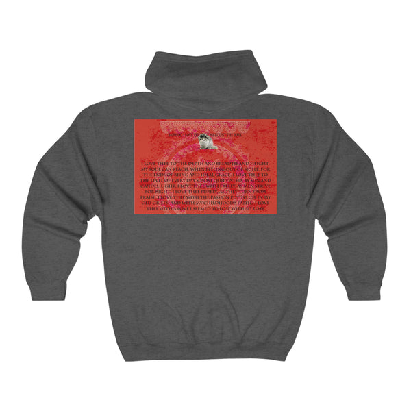 Love Pallas Cat Unisex Heavy Blend™ Full Zip Hooded Sweatshirt