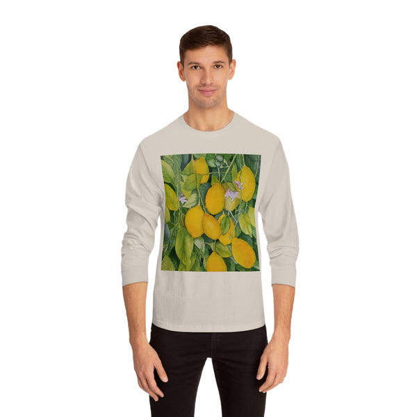 Watercolor Lemons Unisex Classic Long Sleeve T-Shirt