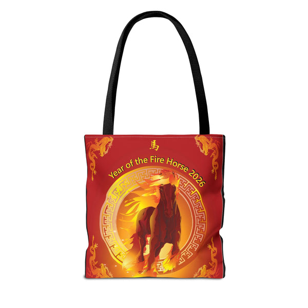 Fire Horse Year Tote Bag – 2026 Lunar New Year Zodiac Tote