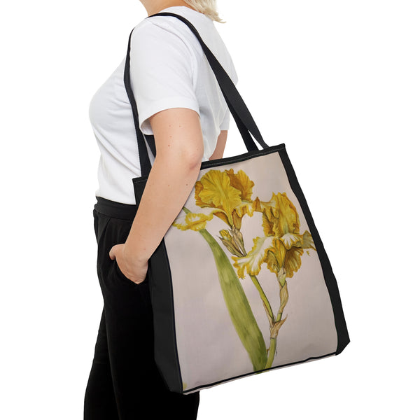 Yellow Iris AOP Tote Bag