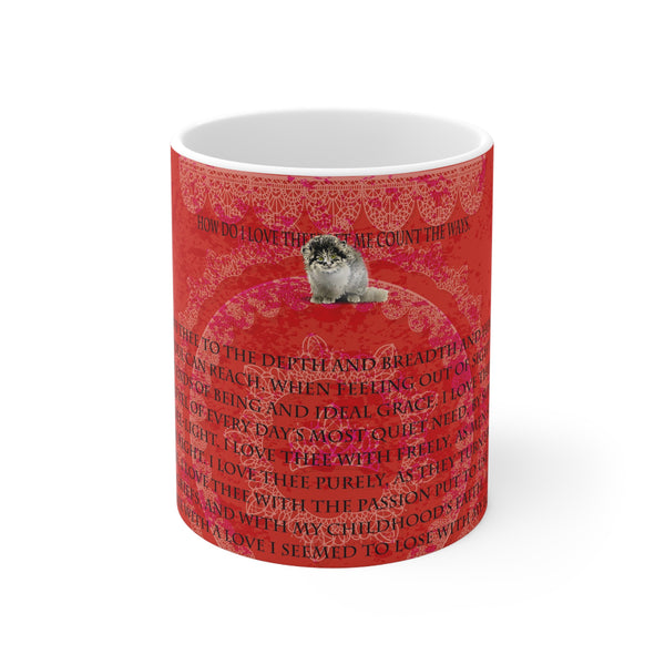 Love Cat Ceramic Mug 11oz