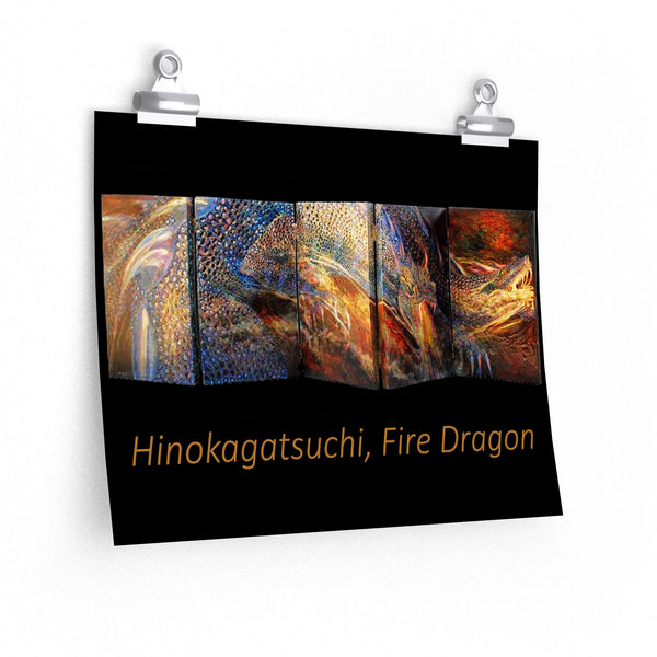 Fire Dragon Premium Matte horizontal posters