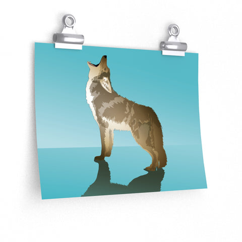 Howling Cayote Premium Matte horizontal posters