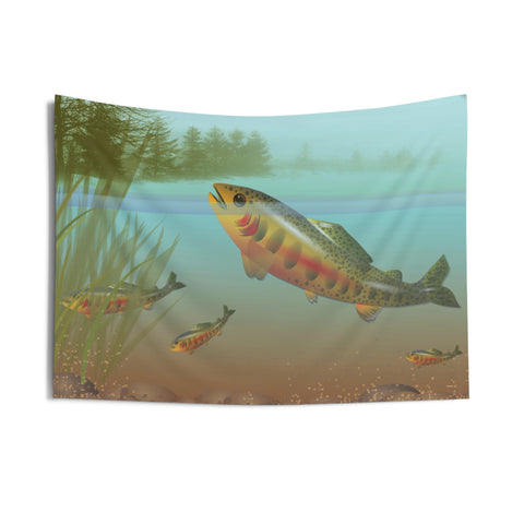 Golden Trout Indoor Wall Tapestries