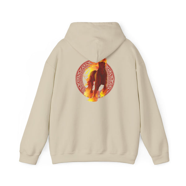 Lunar New Year of the Fire Horse Graphic Hooded Sweatshirt