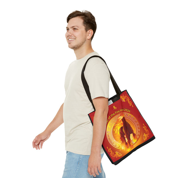 Fire Horse Year Tote Bag – 2026 Lunar New Year Zodiac Tote