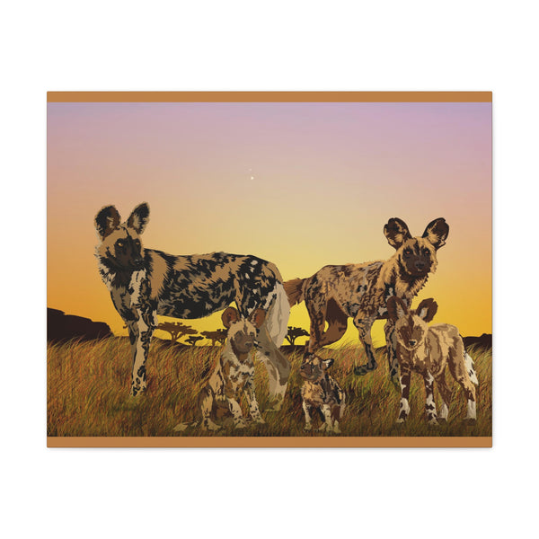 Wild Painted Dogs Gallery Wraps