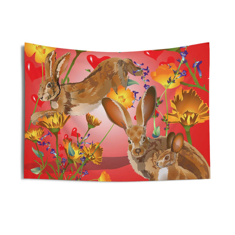 Jackrabbit Love Indoor Wall Tapestries