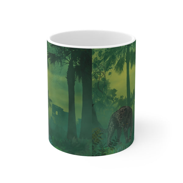 Jungle Panther Ceramic Mug 11oz - Paperdragon Shop